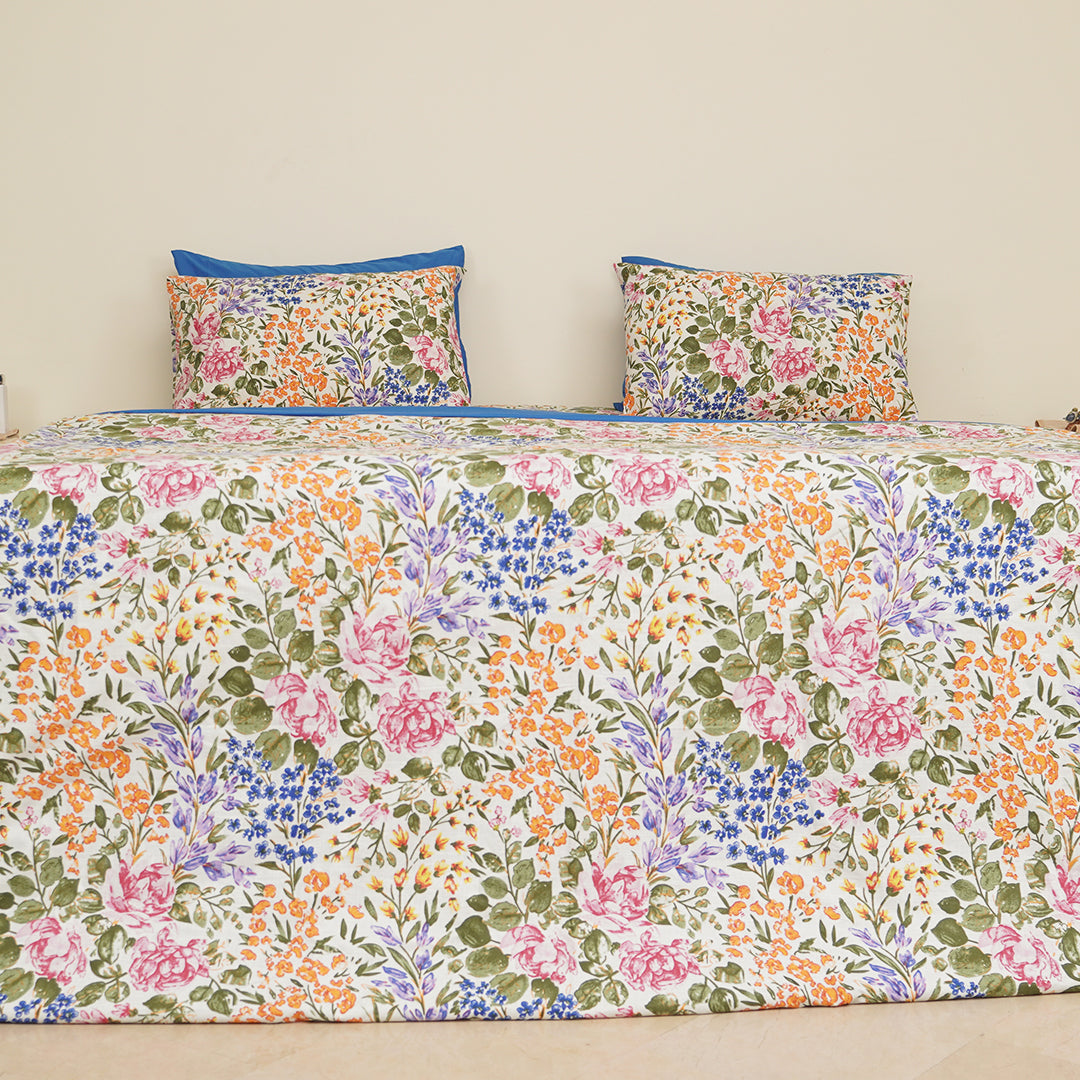 Floral Maze Single Duvet Cover & Comforter Set