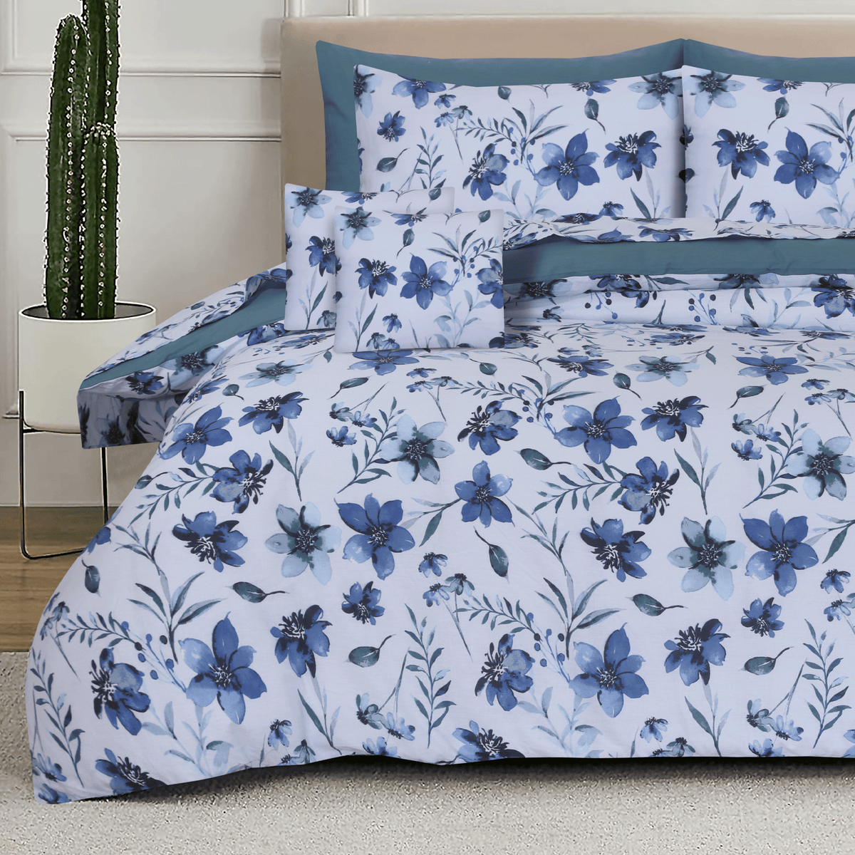 Midnight Bloom King Duvet Cover & Comforter Set