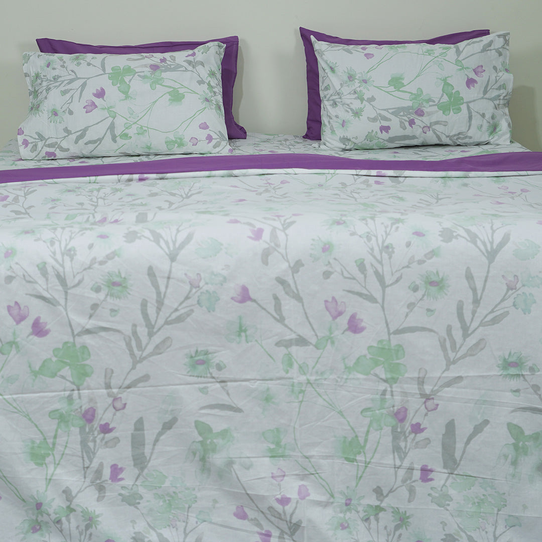 Minty Mulberry King Duvet Cover & Comforter Set