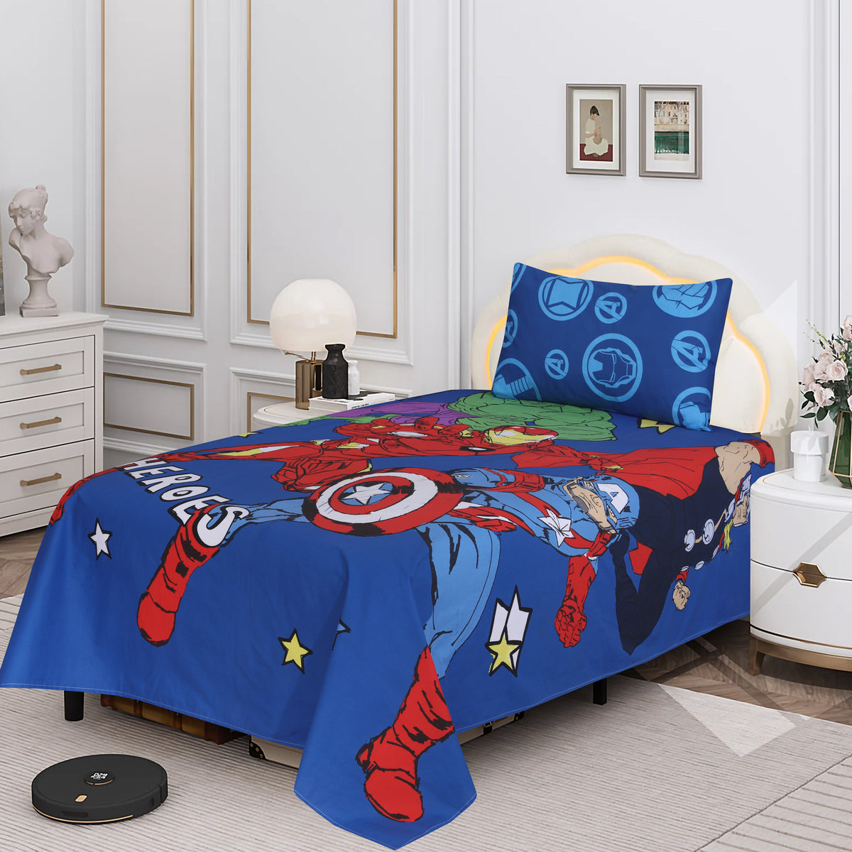 Avengers Army Kids Bedsheet Set