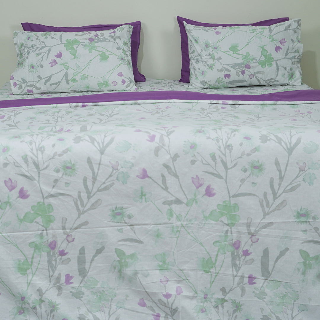 Minty Mulberry King Bedsheet Set