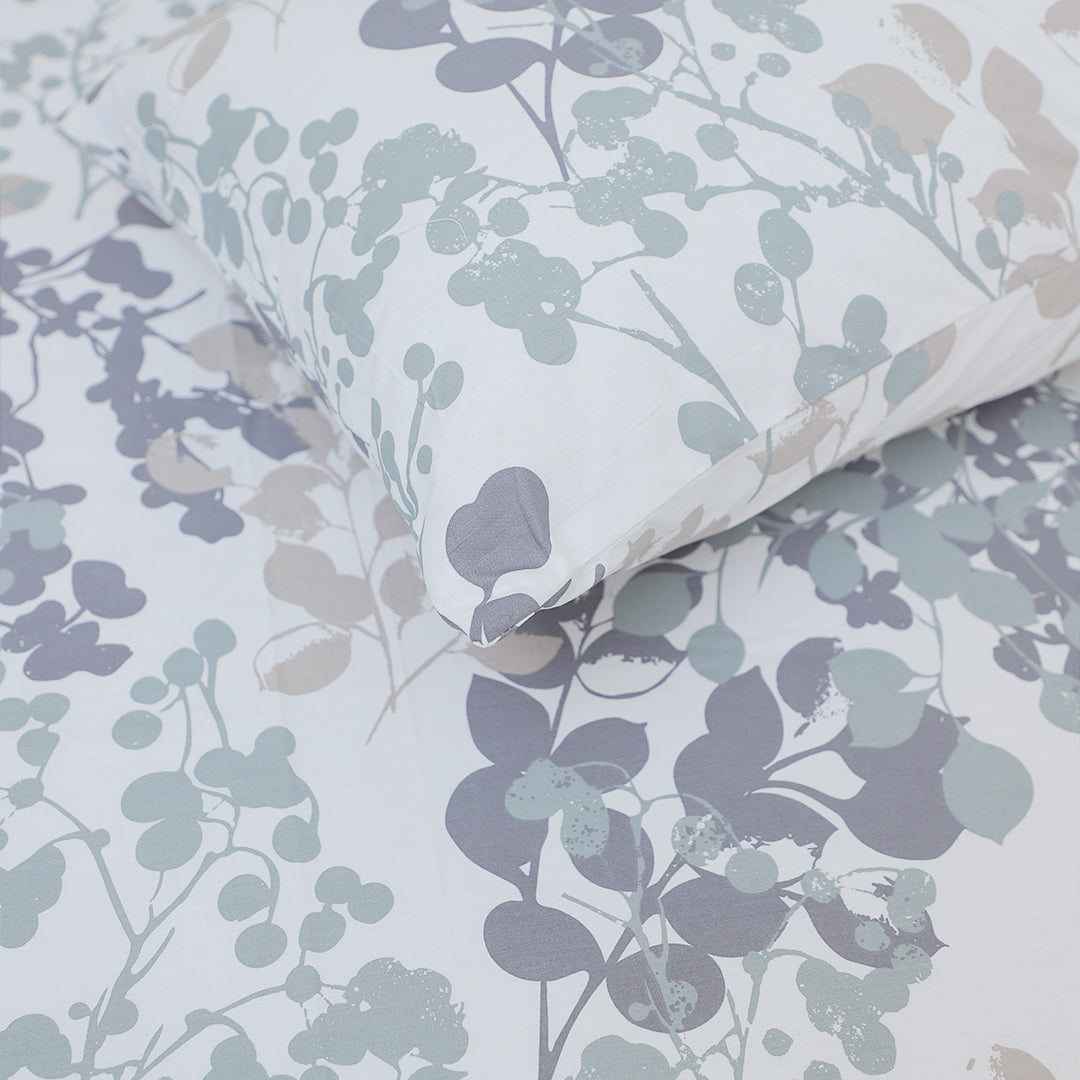 Leafy Blush King Bedsheet Set