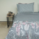 Geometric touch Single Bedsheet Set