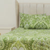 Green Paisley Single Bedsheet Set