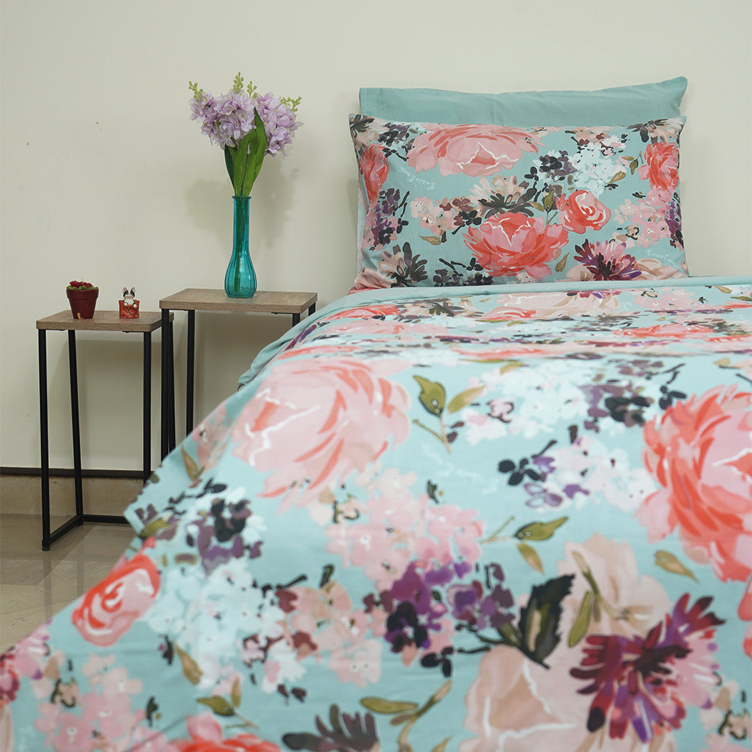 Spring Teatime Single Duvet Cover & Comforter Set