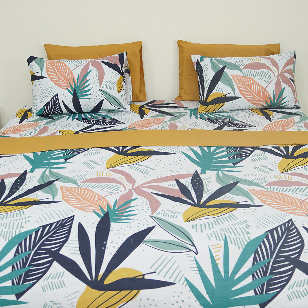 Leafy Galleria King Duvet Cover & Comforter Set
