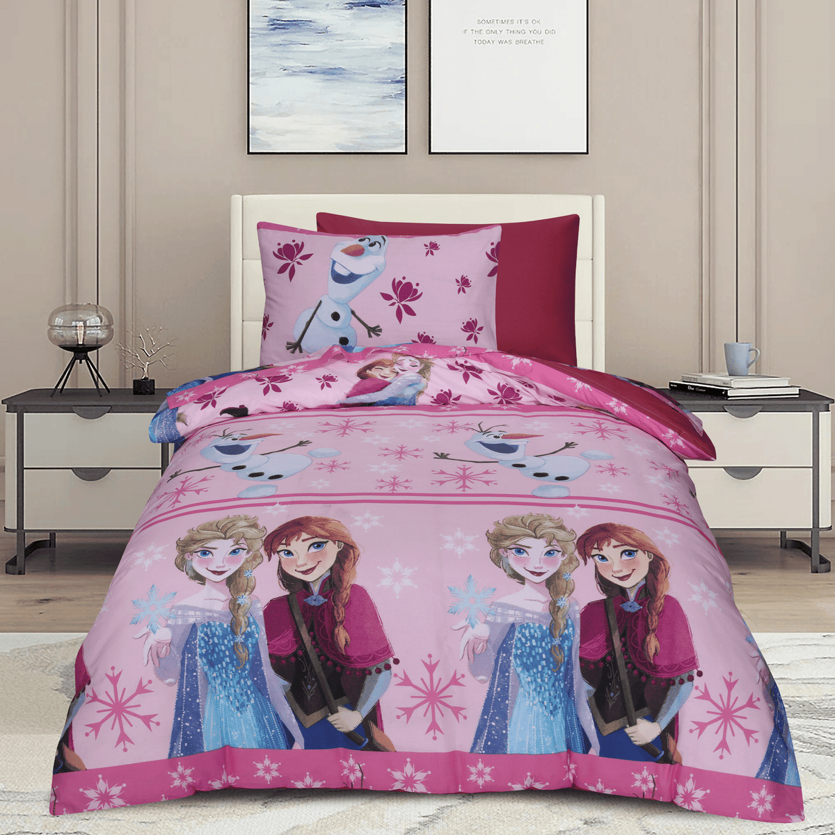 Frozen Wonderland Kids Bedsheet Set