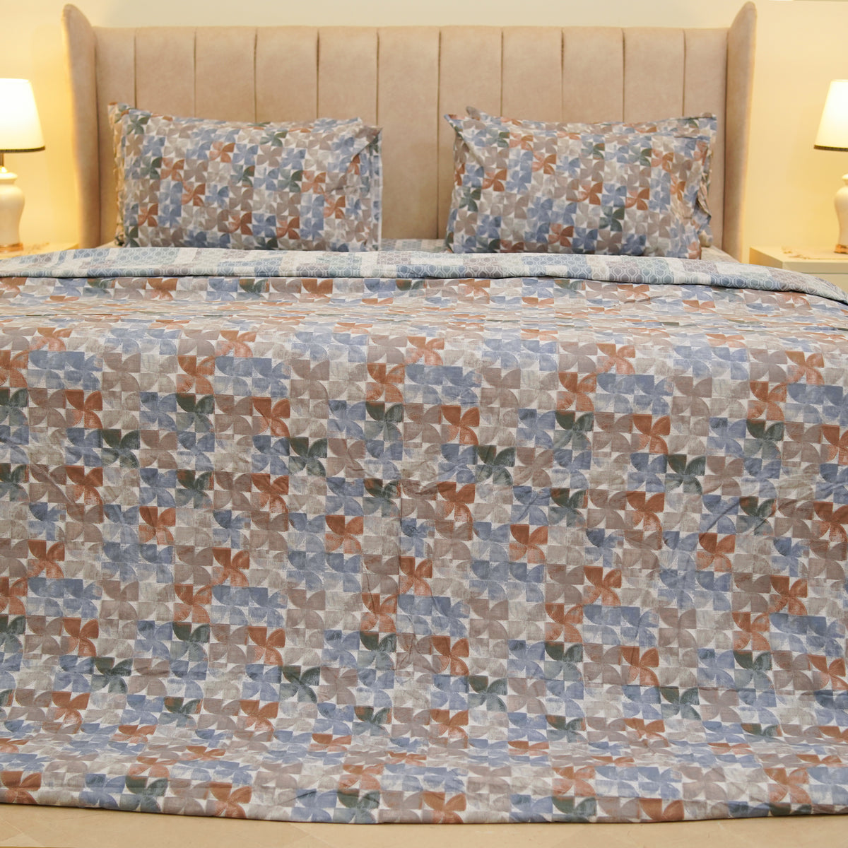 Honeycomb King Duvet Cover & Comforter Set