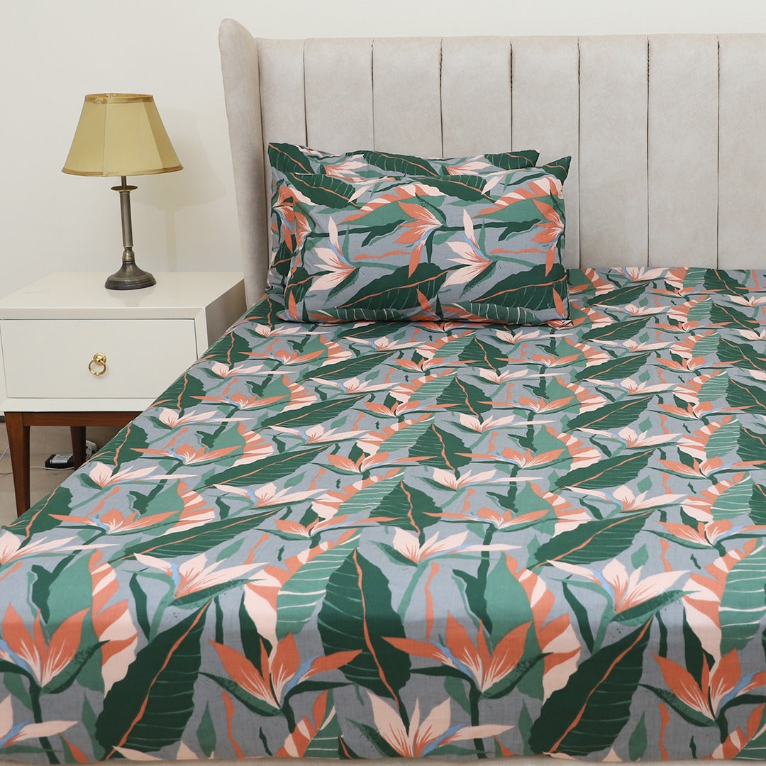 Rain Forest King Bedsheet Set