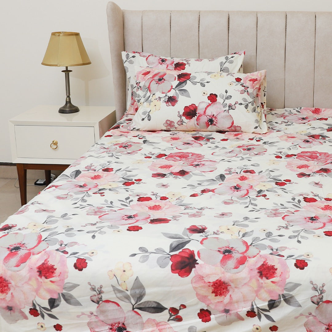 Cameo Flora King Bedsheet Set