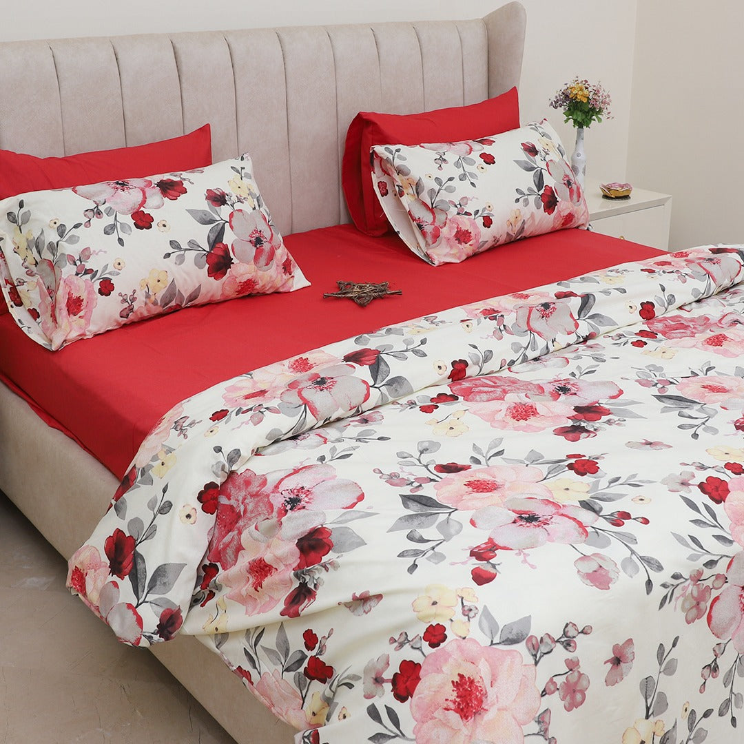 Cameo Flora King Bedsheet Set