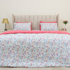 Floral Robin and Blue Regular Cotton Bedsheet Set, Duvet & Comforter Sets