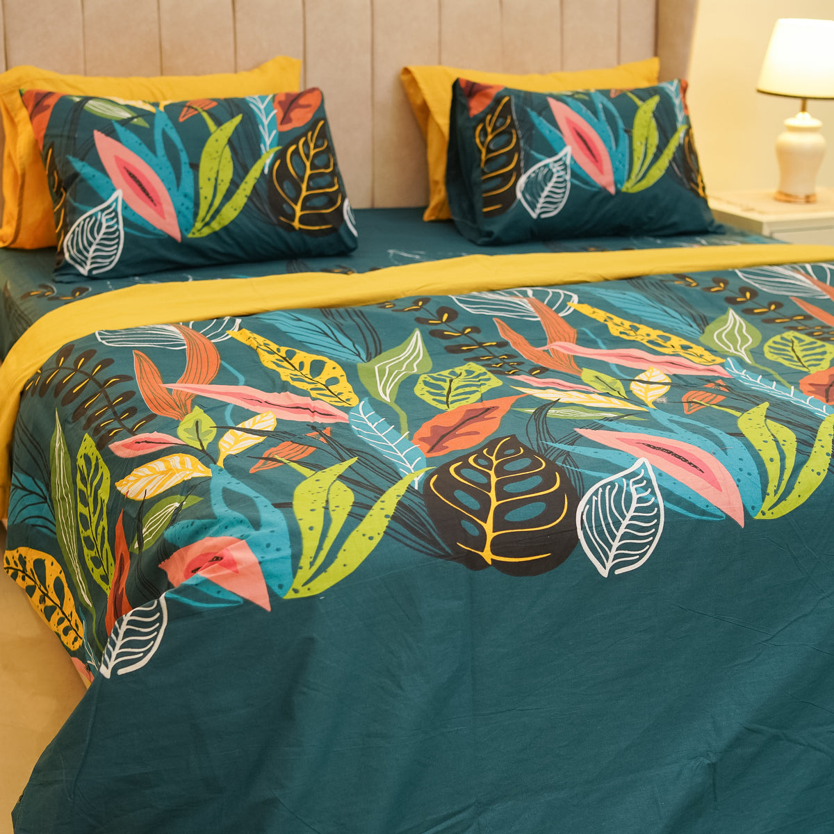 Leafy Jungle Single Duvet Cover & Comforter Set