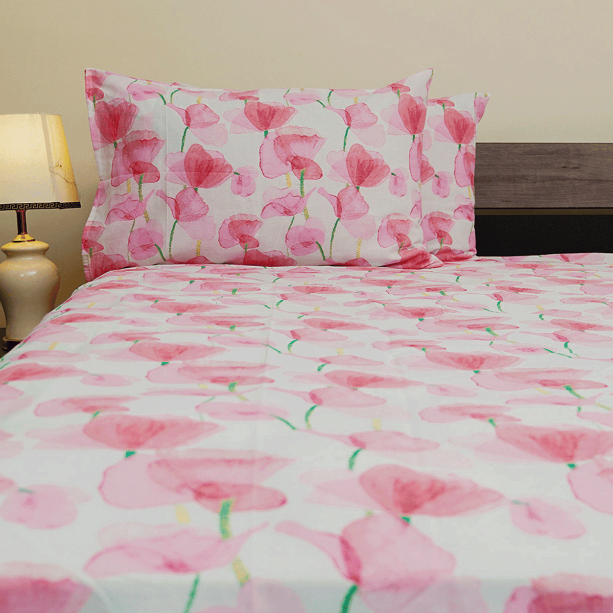 Pink Petals Single Duvet Cover & Comforter Set