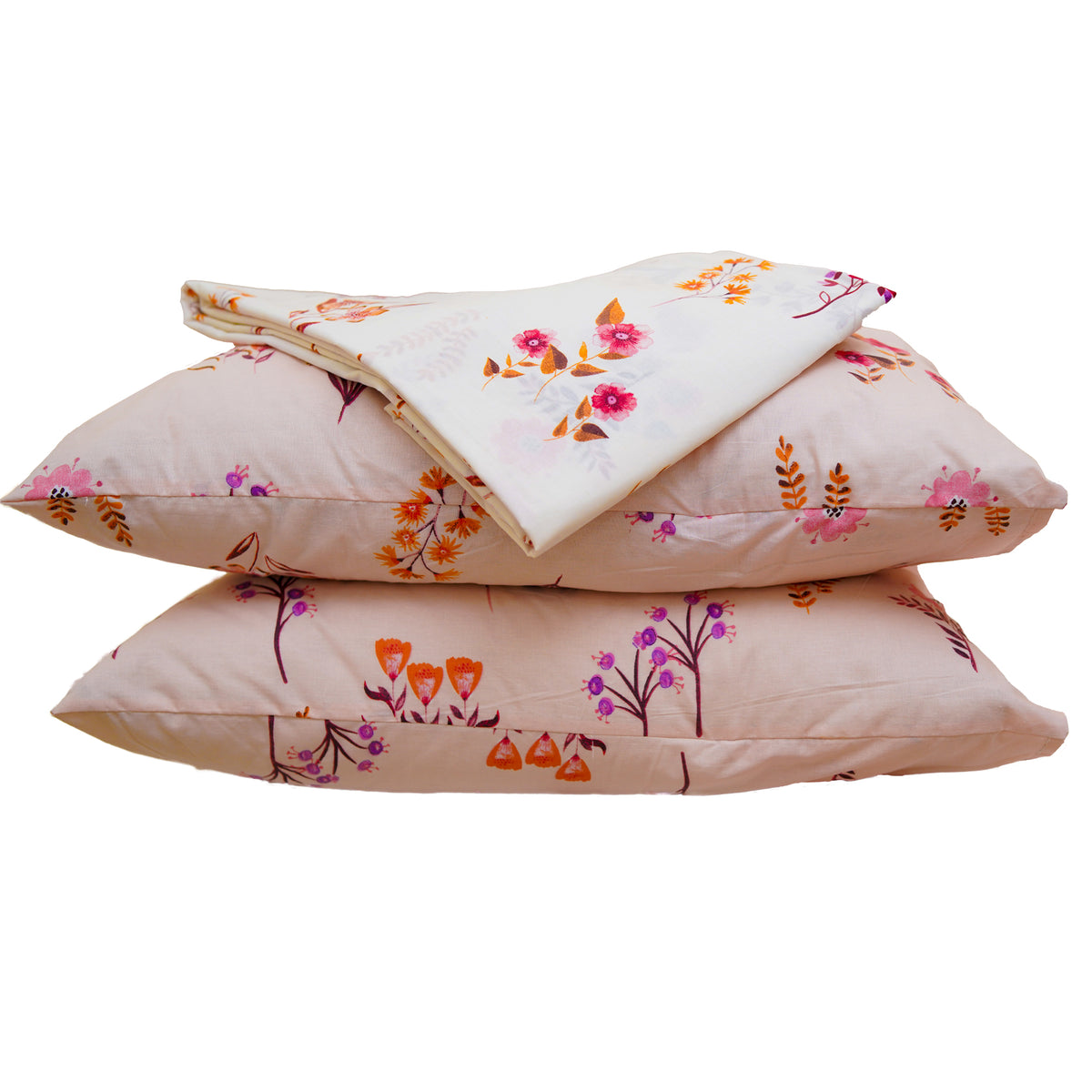 Pink Petal King Bedsheet Set