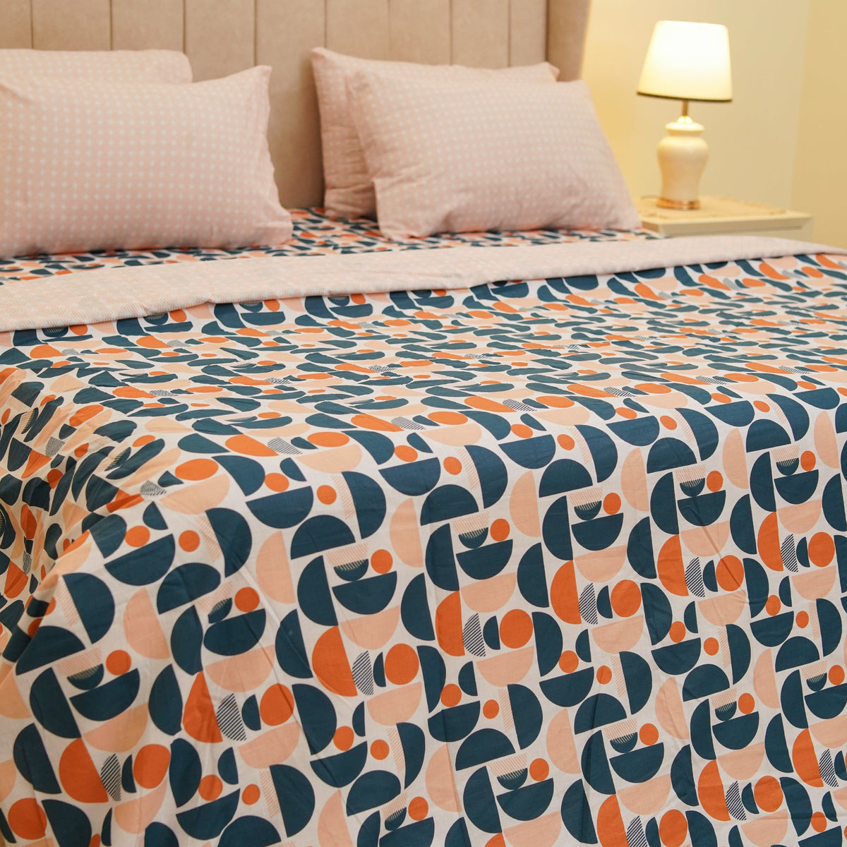 Semicircles Single Duvet Cover & Comforter Set