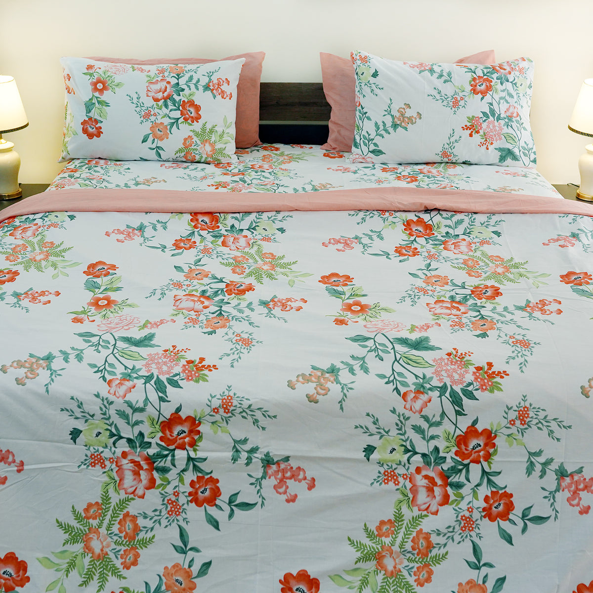 Tulip Twilight King Bedsheet Set