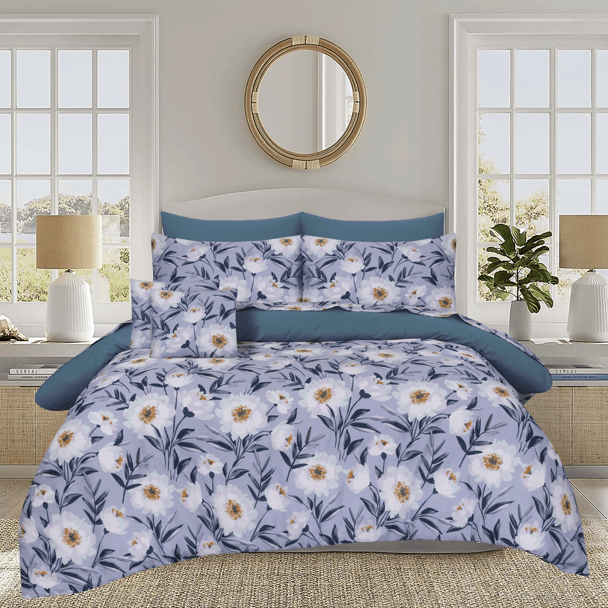 Moonlight Garden King Duvet Cover & Comforter Set