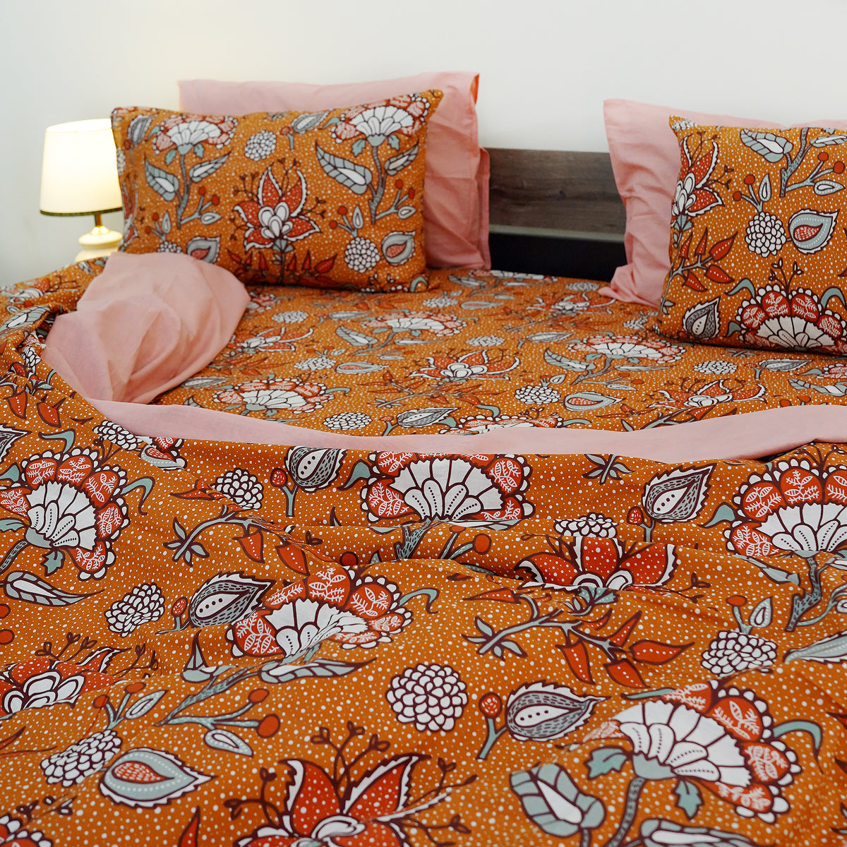 Marigold Magic King Bedsheet Set