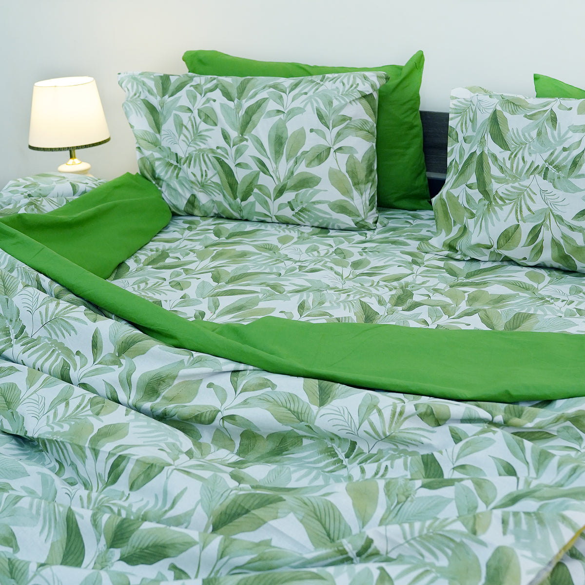 Leafy Luxe King Duvet Cover & Comforter Set