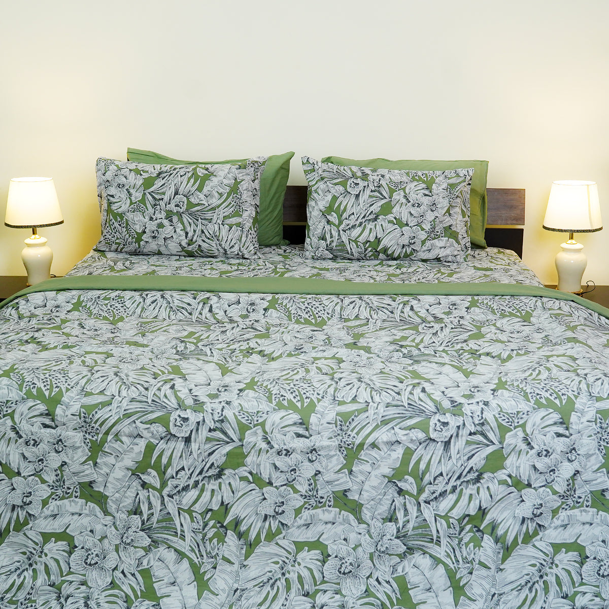 Botanical Bliss King Duvet Cover & Comforter Set