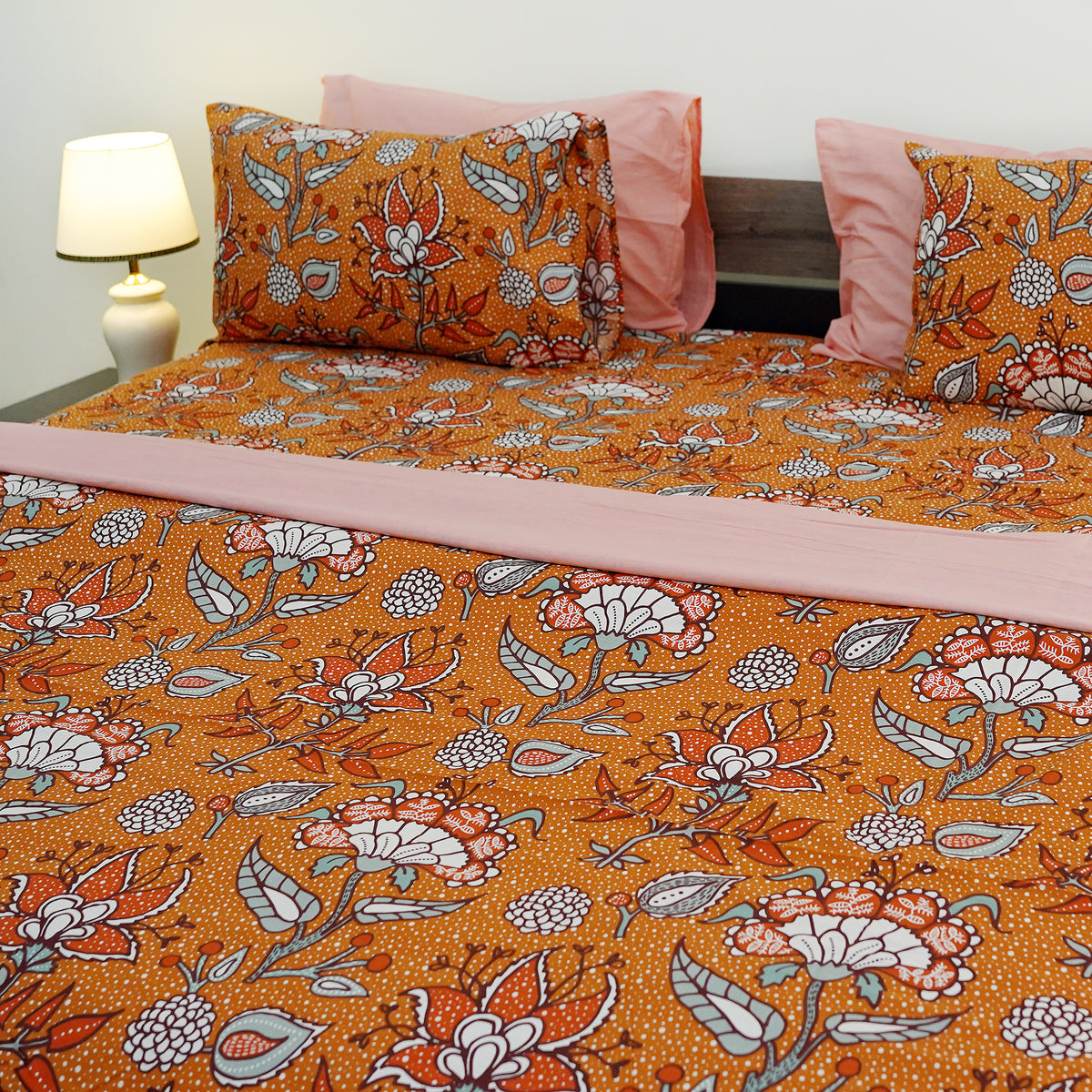 Marigold Magic King Bedsheet Set