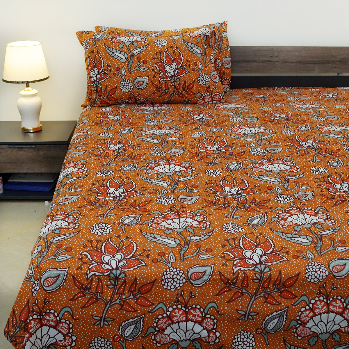 Marigold Magic King Bedsheet Set