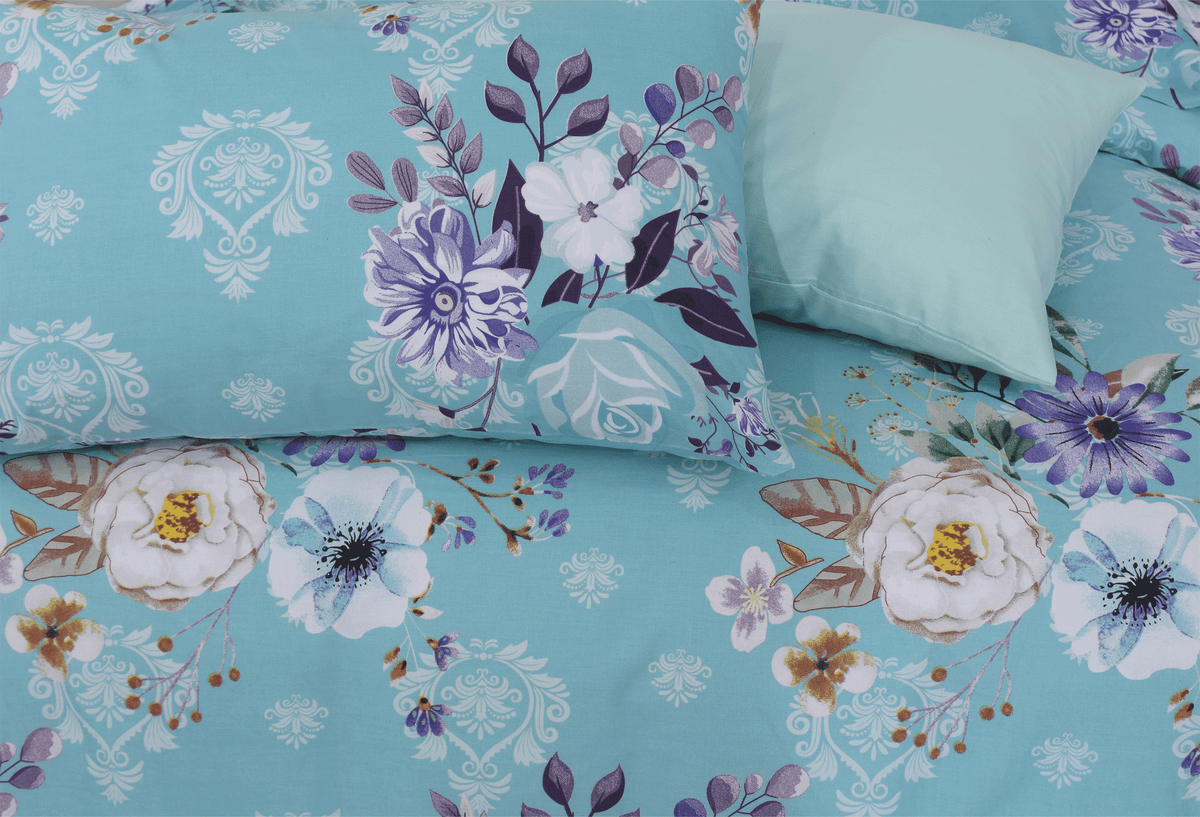 Floral Twilight King Duvet Cover & Comforter Set