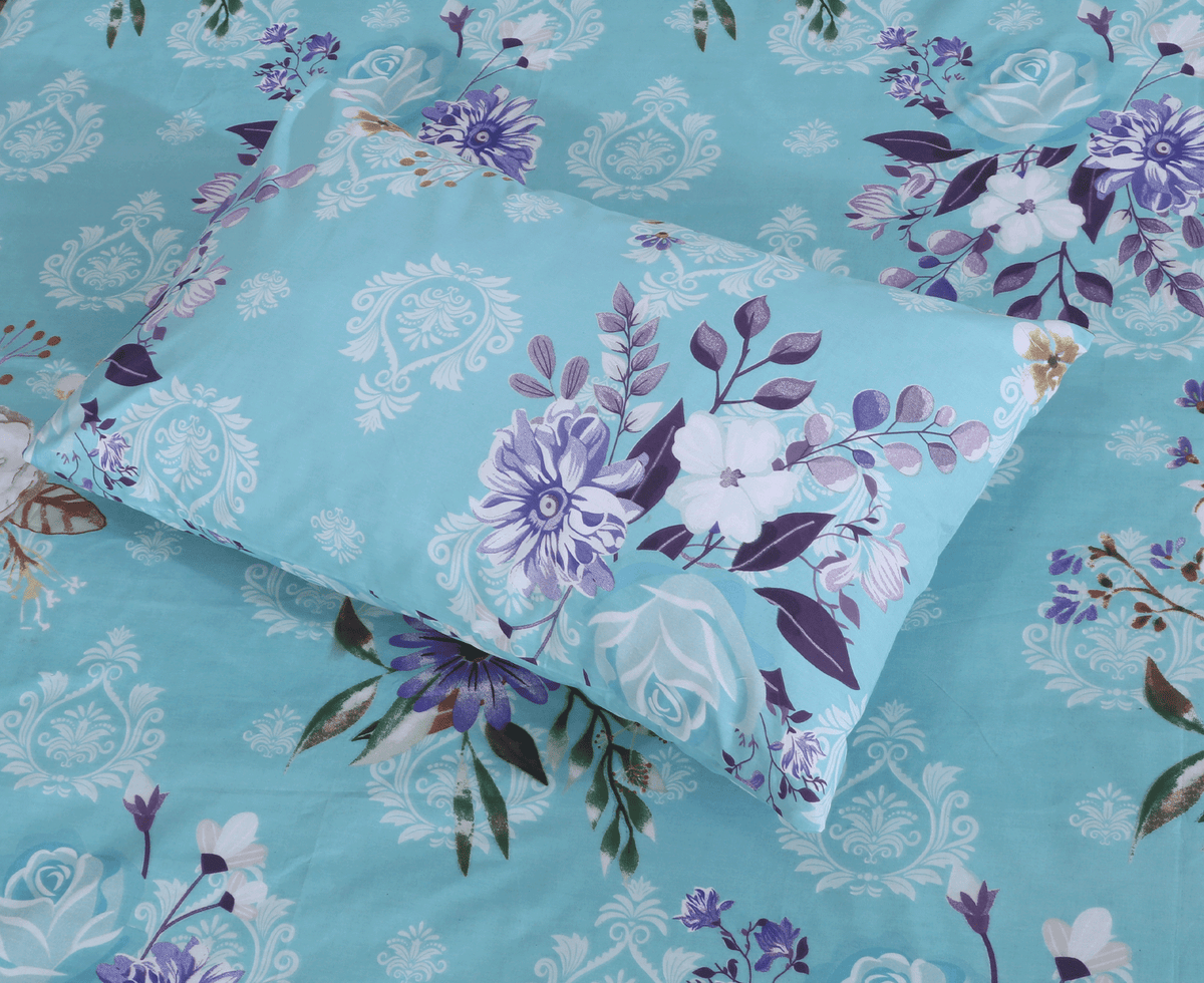 Floral Twilight King Bedsheet Set