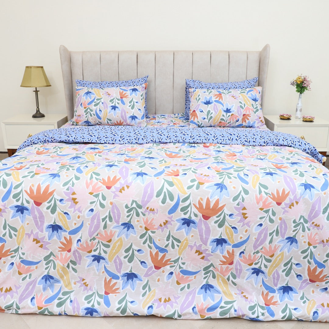 Tropical Flora Single Bedsheet Set