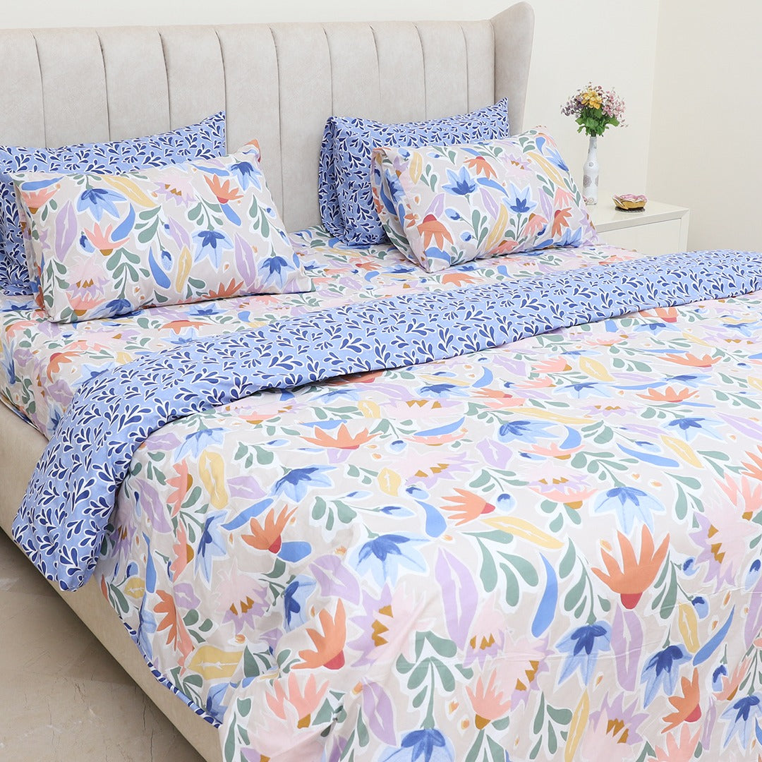 Tropical Flora Single Bedsheet Set