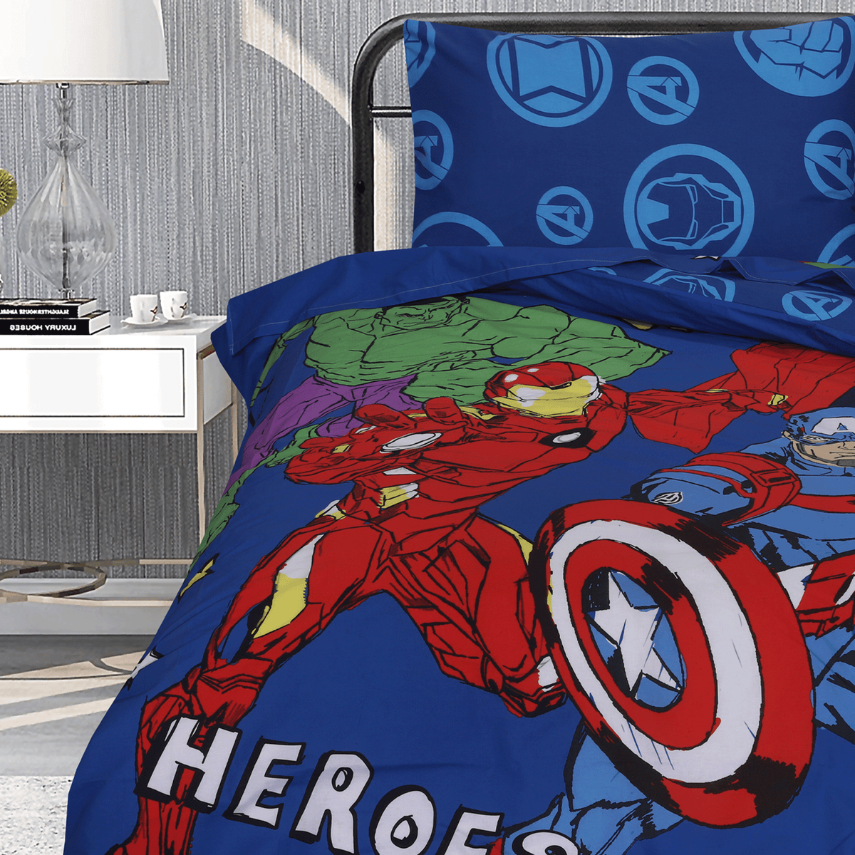 Avengers Army Kids Duvet Cover & Comforter Set