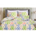 Floral Frames King Duvet Cover & Comforter Set