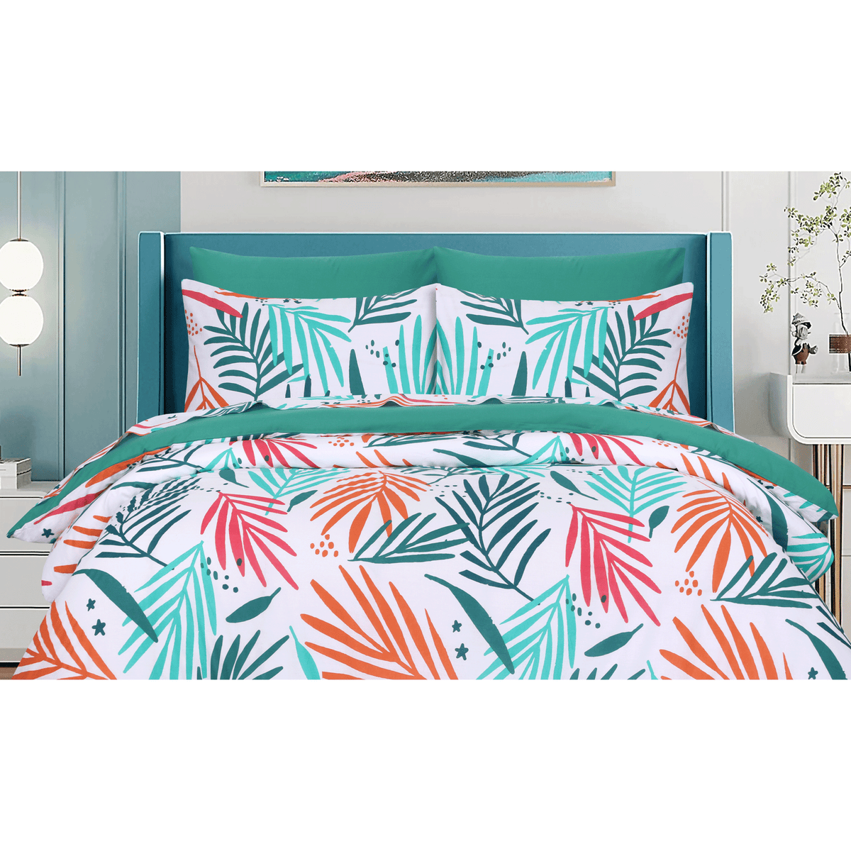 Palm Paradise King Duvet Cover & Comforter Set