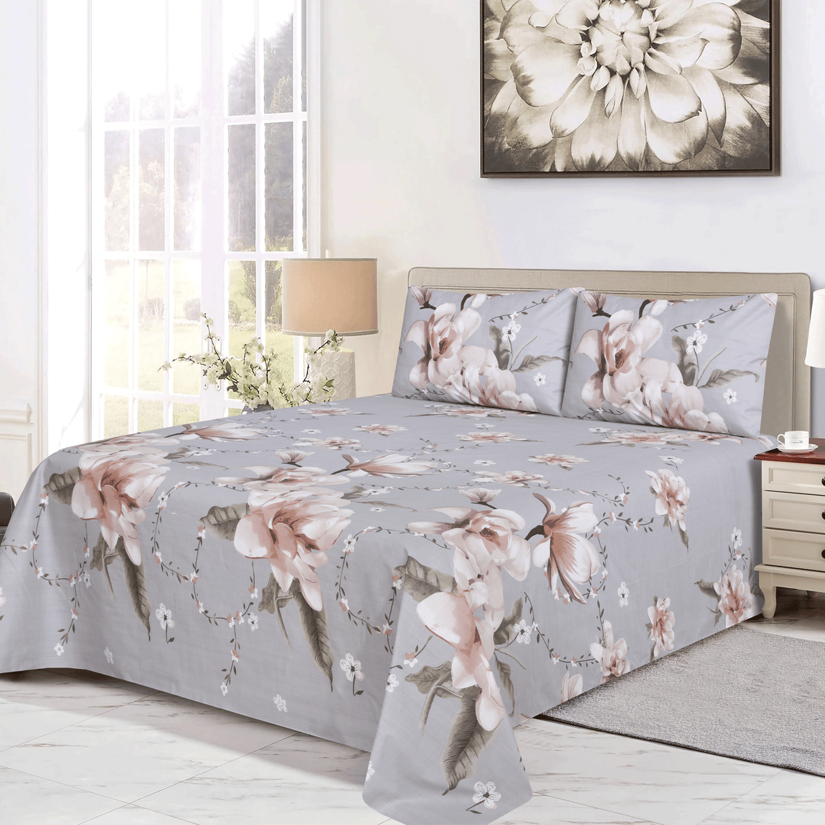 Vintage Vibe King Bedsheet Set