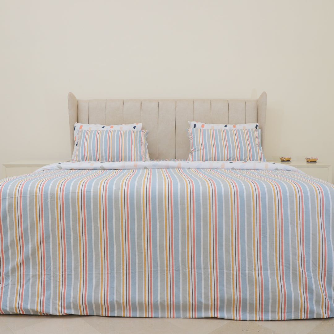 Linear King Bedsheet Set