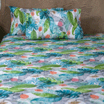 Euphoria-Leaves Cotton Sateen Bedsheets Set