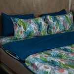 Euphoria-Leaves Cotton Sateen Bedsheets Set