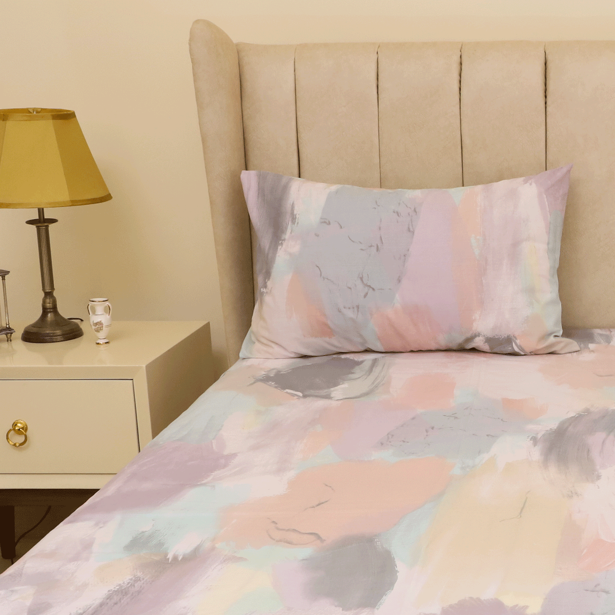 Fade Pastels King Bedsheets Set