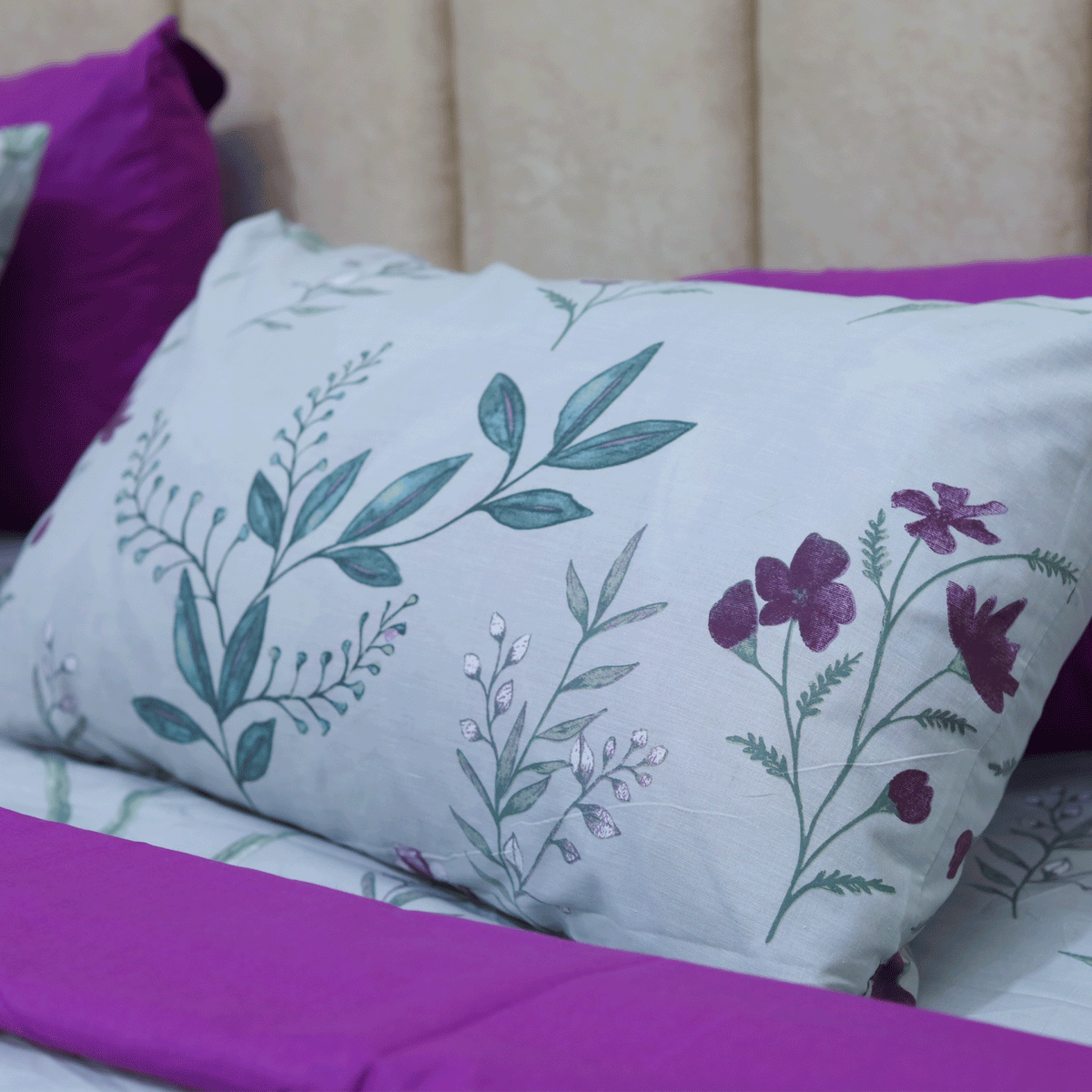 Fuchsia Single Duvet Cover & Comforter Set